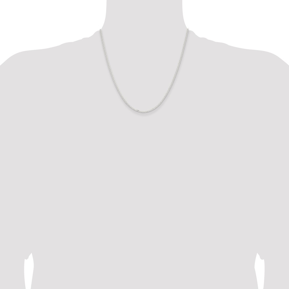 Sterling Silver 2.25mm Flat Anchor Chain (QLFA050-20)