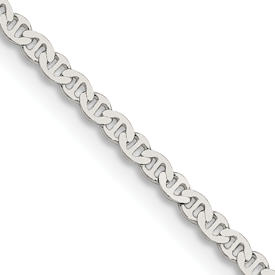 Sterling Silver 2.25mm Flat Anchor Chain (QLFA050-16)