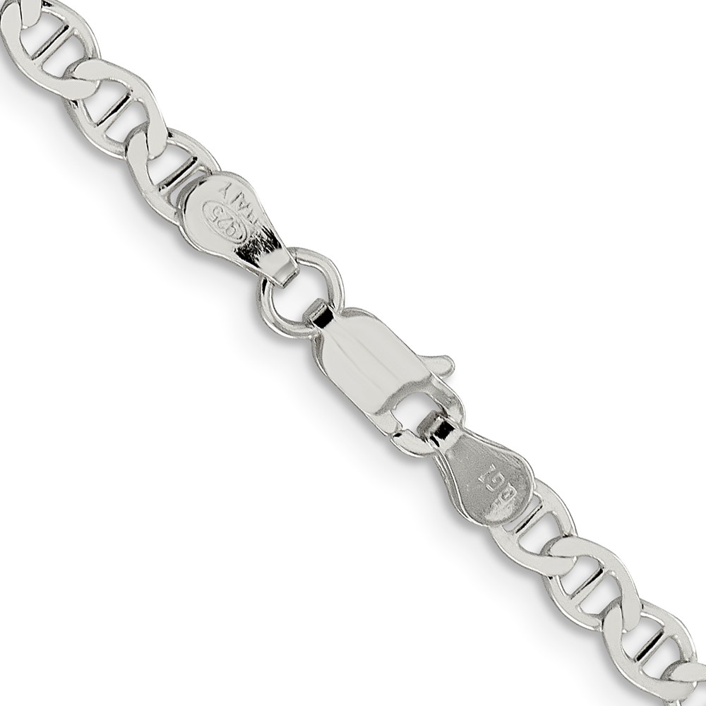Sterling Silver 4mm Flat Anchor Chain (QLFA080-20)