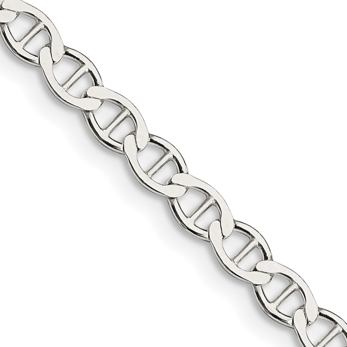 Sterling Silver 4mm Flat Anchor Chain (QLFA080-16)
