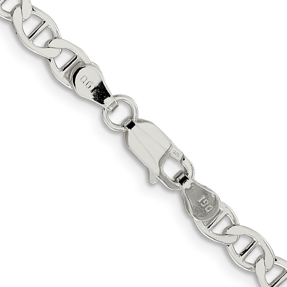 Sterling Silver 4.75mm Flat Anchor Chain (QLFA100-24)