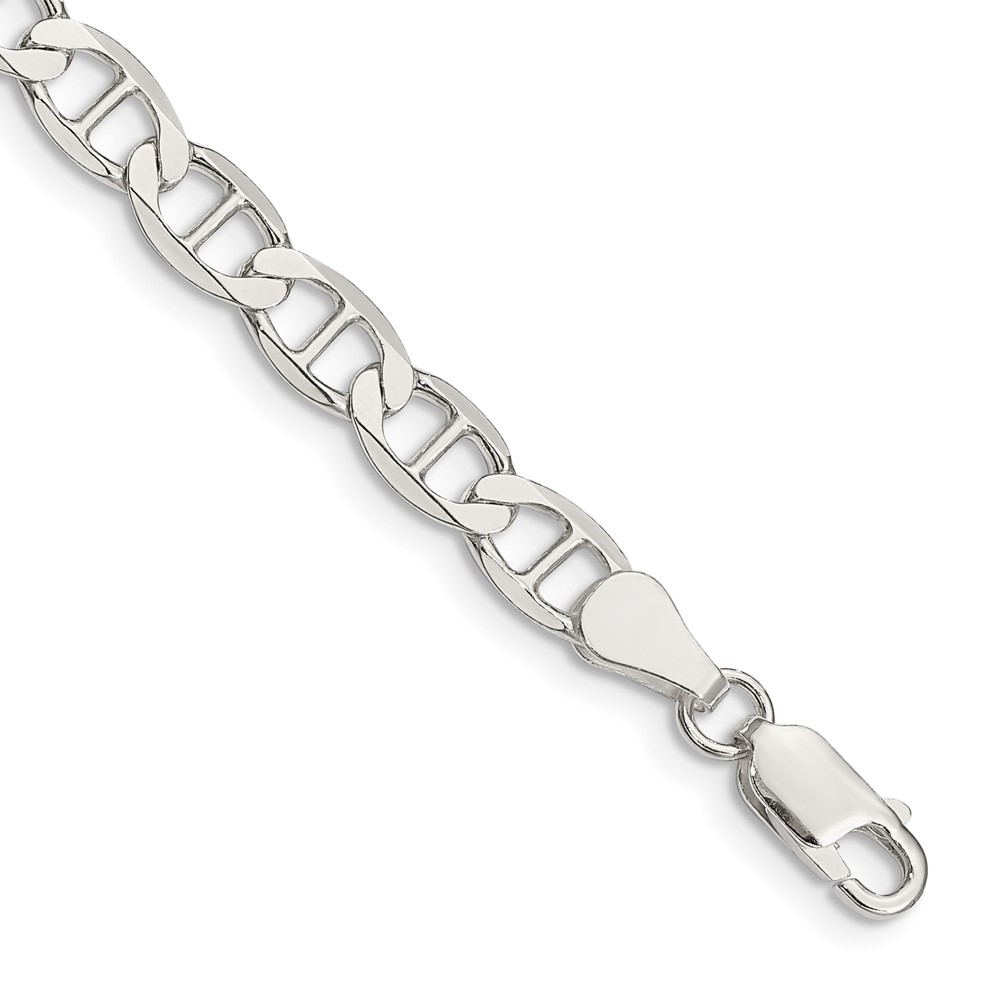 Sterling Silver 5.7mm Flat Anchor Chain (QLFA120-7)