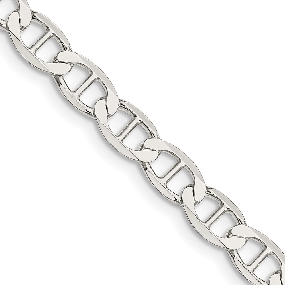 Sterling Silver 5.7mm Flat Anchor Chain (QLFA120-18)