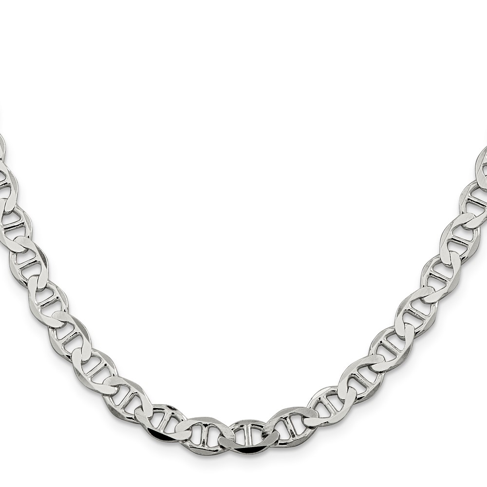 Sterling Silver 7.1mm Flat Anchor Chain (QLFA150-20)