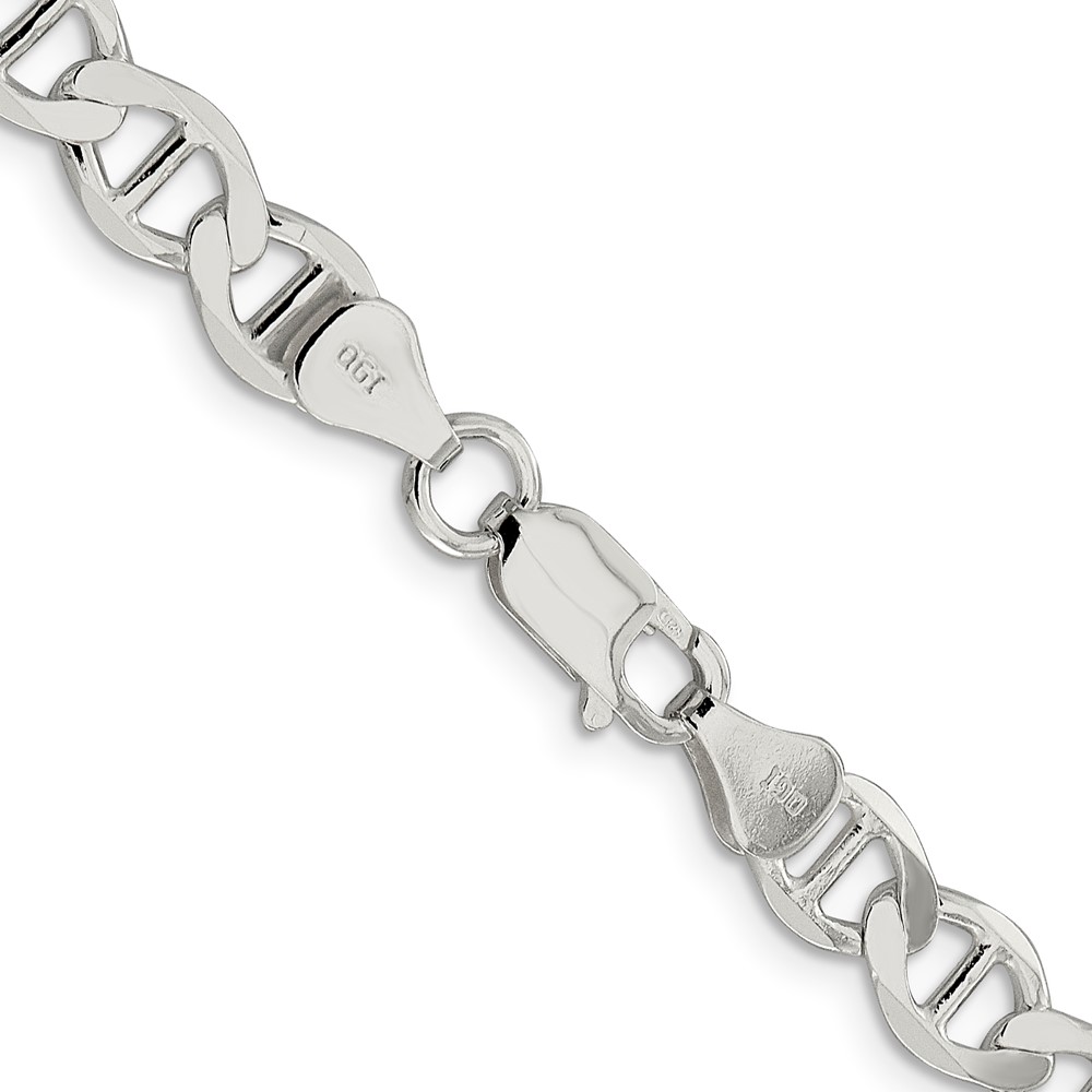 Sterling Silver 7.1mm Flat Anchor Chain (QLFA150-20)