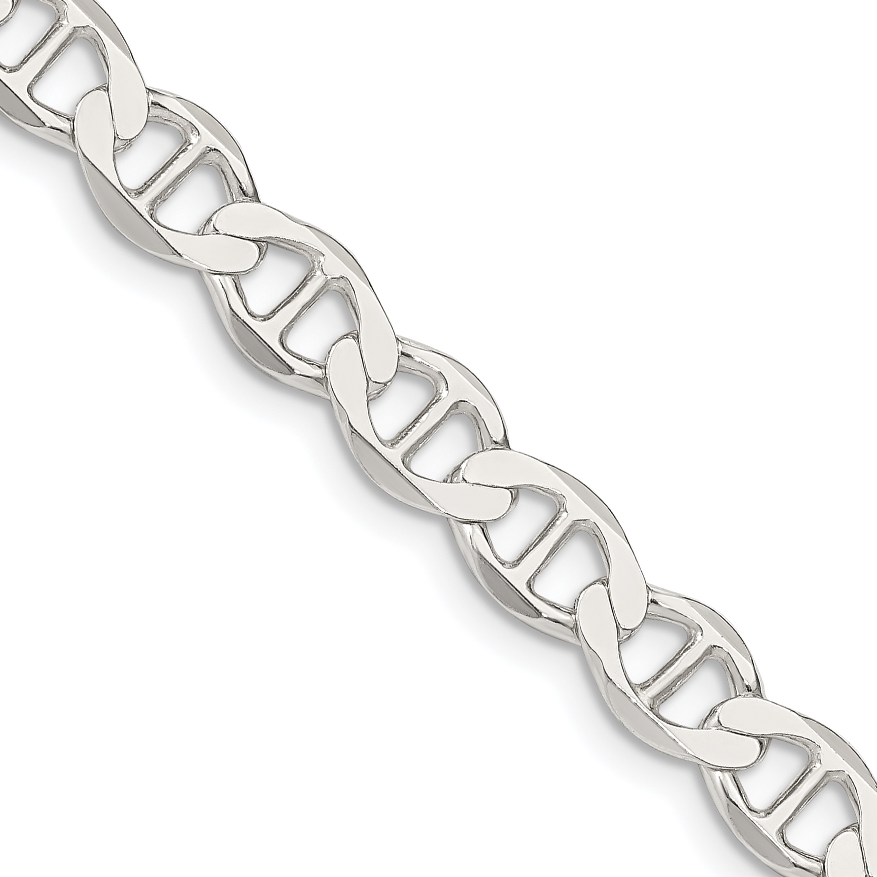 Sterling Silver 7.1mm Flat Anchor Chain (QLFA150-18)