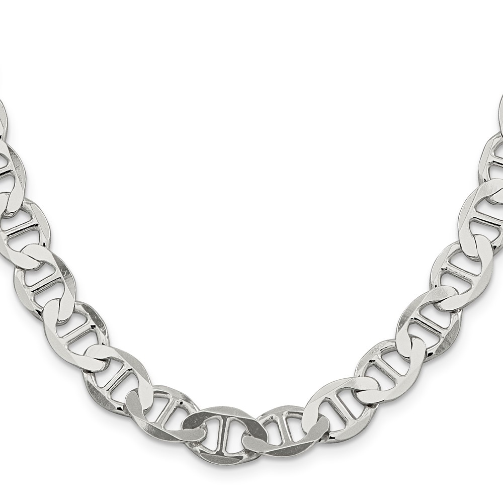 Sterling Silver 9.95mm Flat Anchor Chain (QLFA200-26)