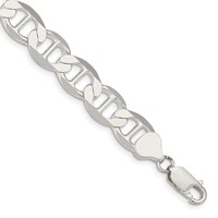 Sterling Silver 9.95mm Flat Anchor Chain view 1