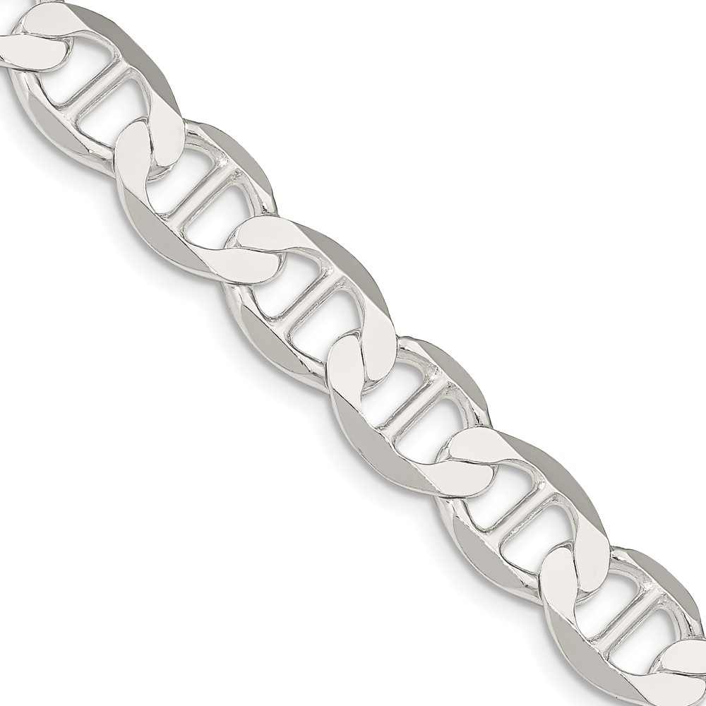 Sterling Silver 9.95mm Flat Anchor Chain (QLFA200-20)