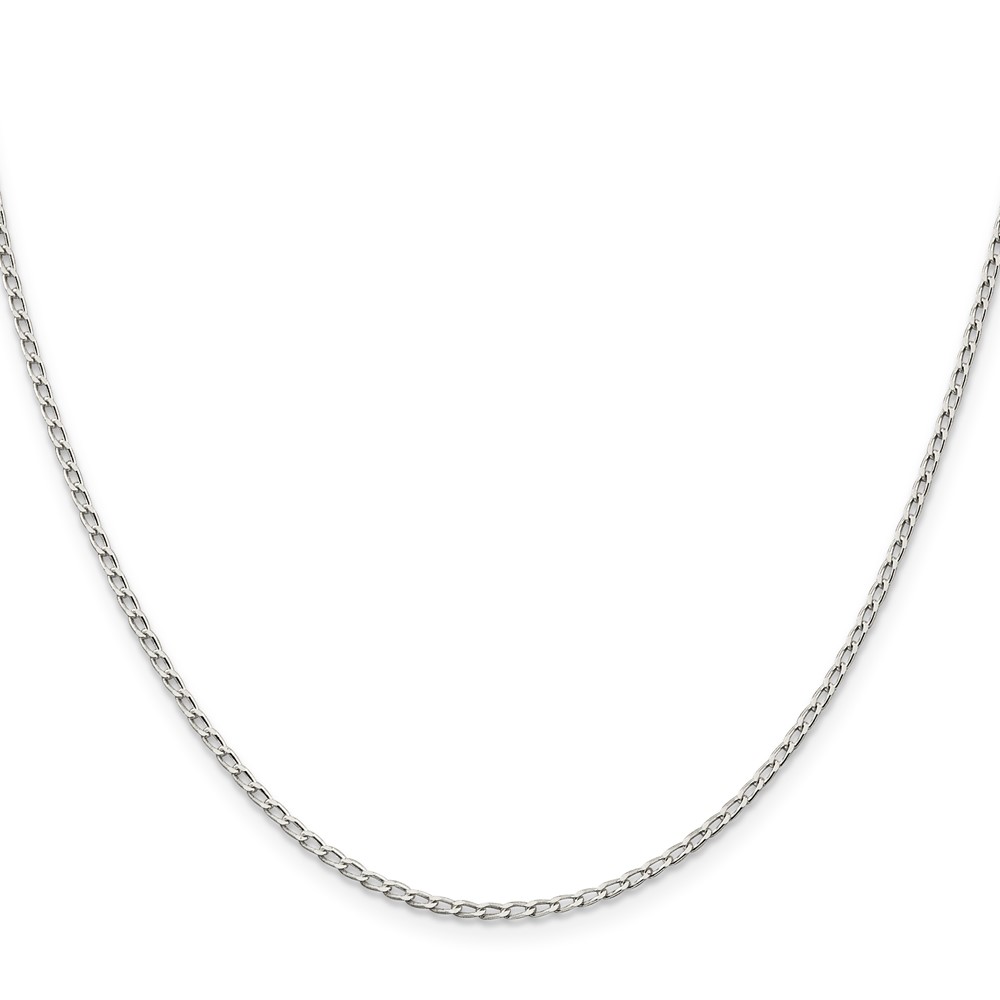 Sterling Silver 1.5mm Open Elongated Link Chain (QLL050-22)