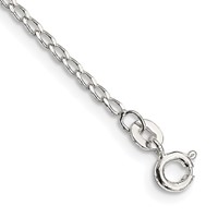 Sterling Silver 1.5mm Open Elongated Link Chain view 1