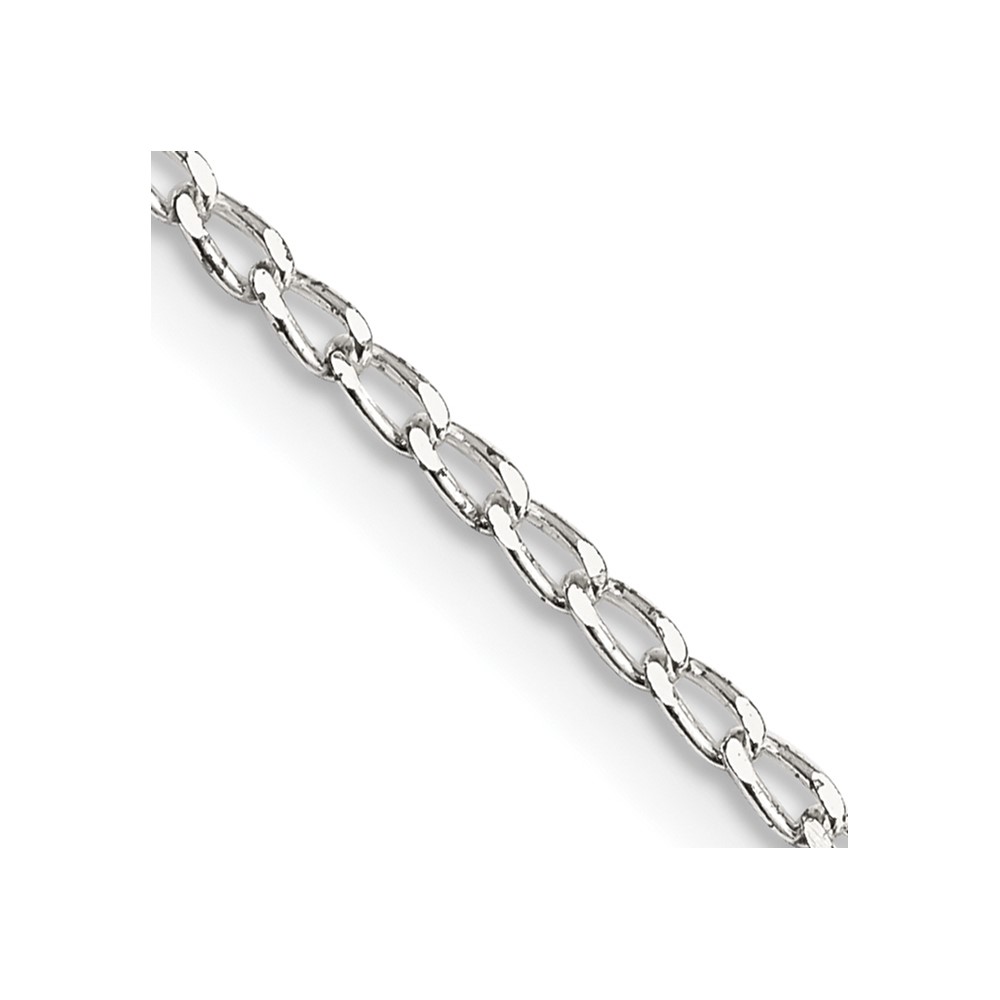 Sterling Silver 1.5mm Open Elongated Link Chain (QLL050-16)