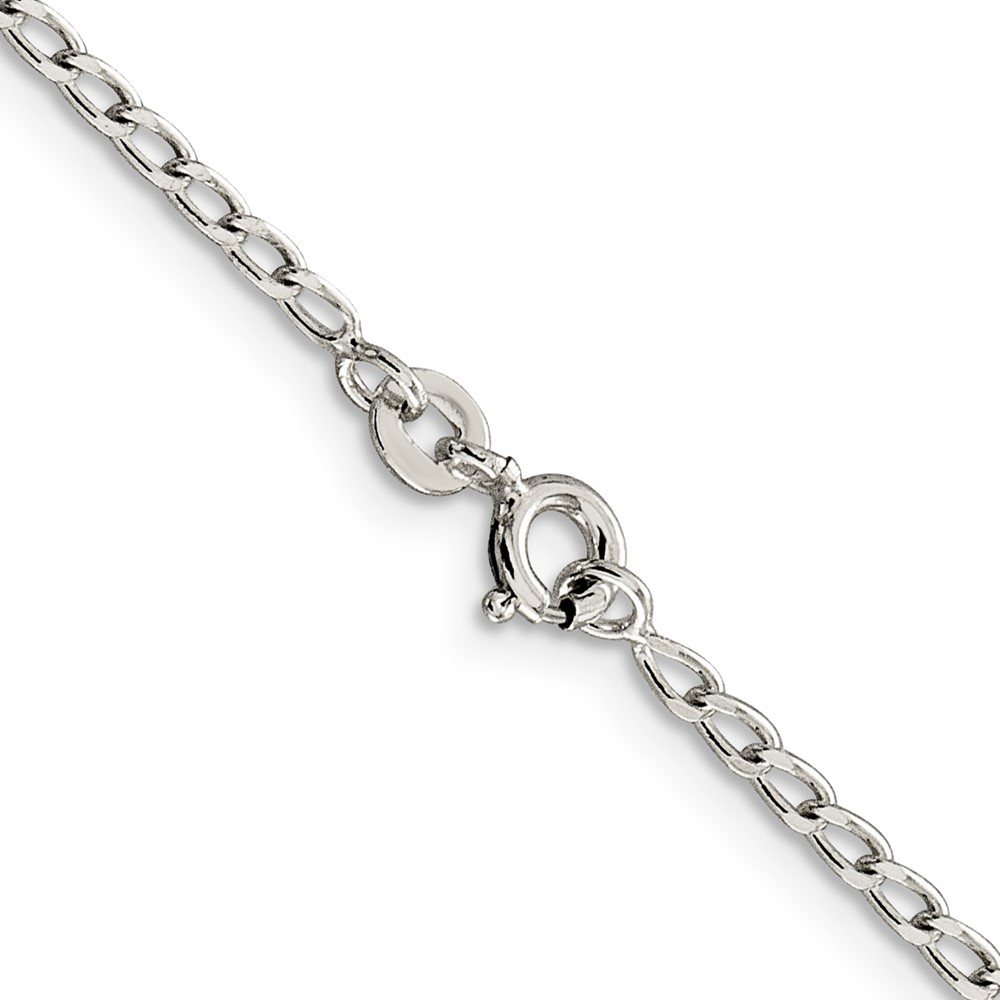 Sterling Silver 2mm Open Elongated Link Chain (QLL060-24)