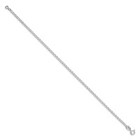 Sterling Silver 2mm Open Elongated Link Chain view 2