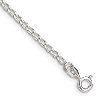 Sterling Silver 2mm Open Elongated Link Chain view 1