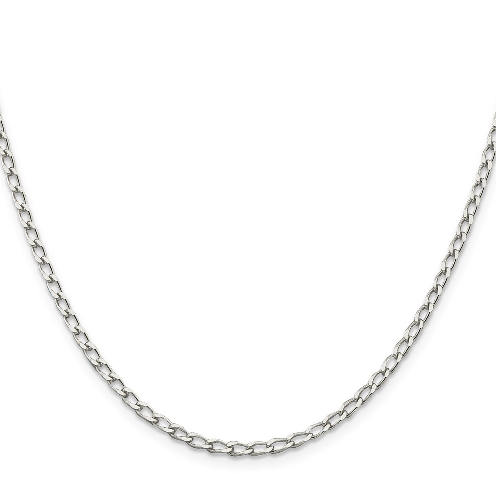 Sterling Silver 2.8mm Open Elongated Link Chain (QLL080-20)