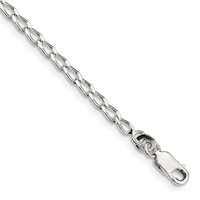 Sterling Silver 2.8mm Open Elongated Link Chain view 1