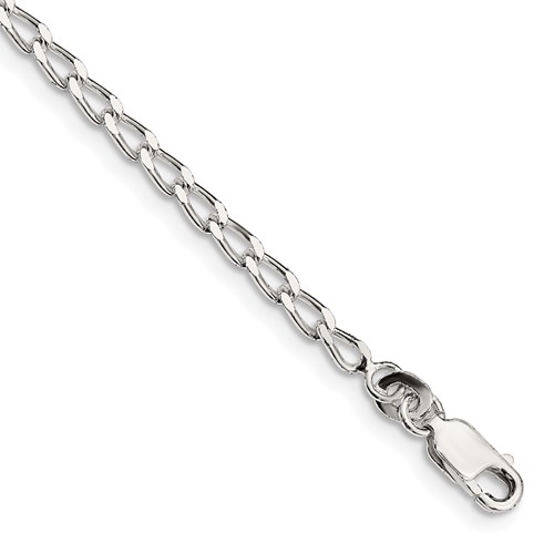 Sterling Silver 2.8mm Open Elongated Link Chain