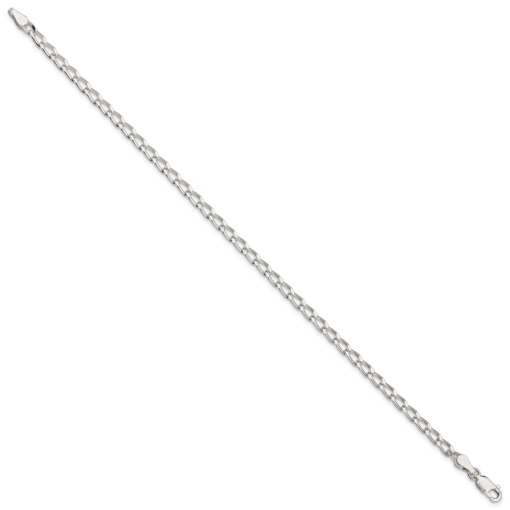 Sterling Silver 3.2mm Open Elongated Link Chain (QLL100-8)