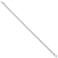 Sterling Silver 3.2mm Open Elongated Link Chain view 2
