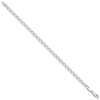 Sterling Silver 4.3mm Open Elongated Link Chain view 2