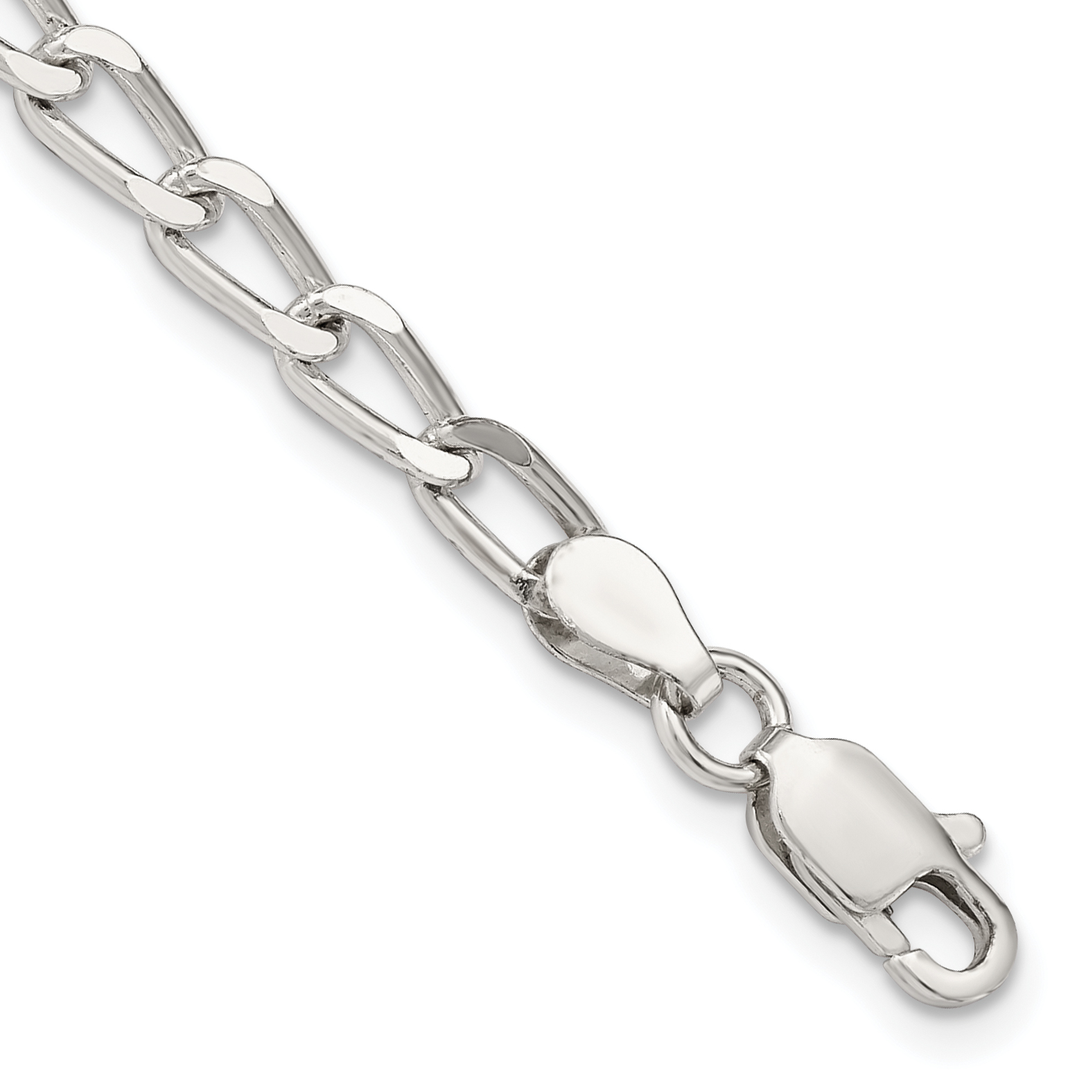 Sterling Silver 4.3mm Open Elongated Link Chain (QLL120-8)