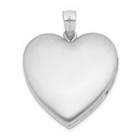 Sterling Silver Rhodium-plate Always on My Mind Ash Holder Heart Locket view 3
