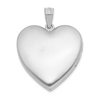 Sterling Silver Rhodium-plated God Has YOU.Poem Diamond Star 24mm Ash Holder Heart Locket view 3