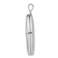 Sterling Silver Rhodium-plated God Has You in His Arms. 34mm Ash Holder Oval Locket view 2