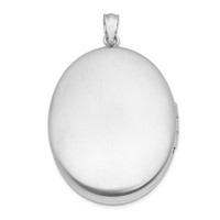 Sterling Silver Rhodium-plated God Has You in His Arms. 34mm Ash Holder Oval Locket view 3