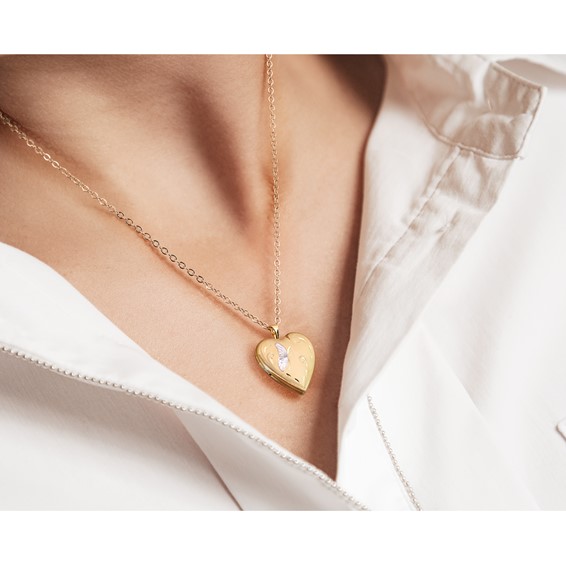 Sterling Silver Plain Heart Locket