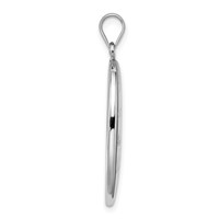 Sterling Silver Rhod-plated Polished Life Is Inspiration Oval Open Locket view 2