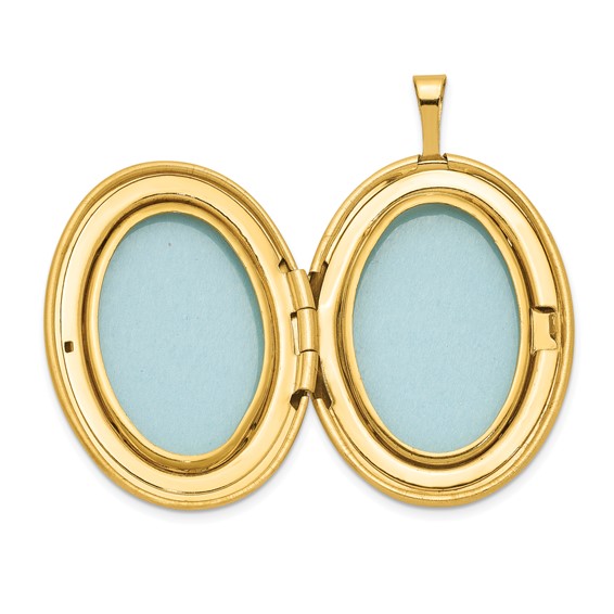 1/20 14K Gold Filled 26mm Floral Oval Locket