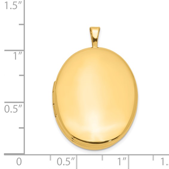 1/20 14K Gold Filled 26mm 2-Frame Oval Locket