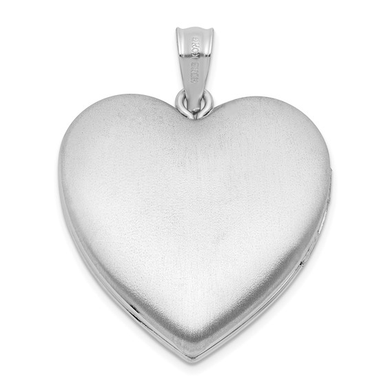 Sterling Silver Paw Print Heart Locket
