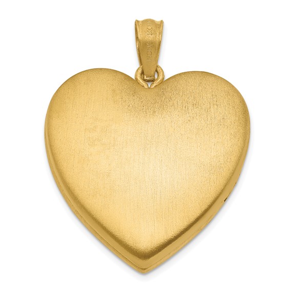 1/20 14K Gold Filled 4-Frame Enameled Heart Locket