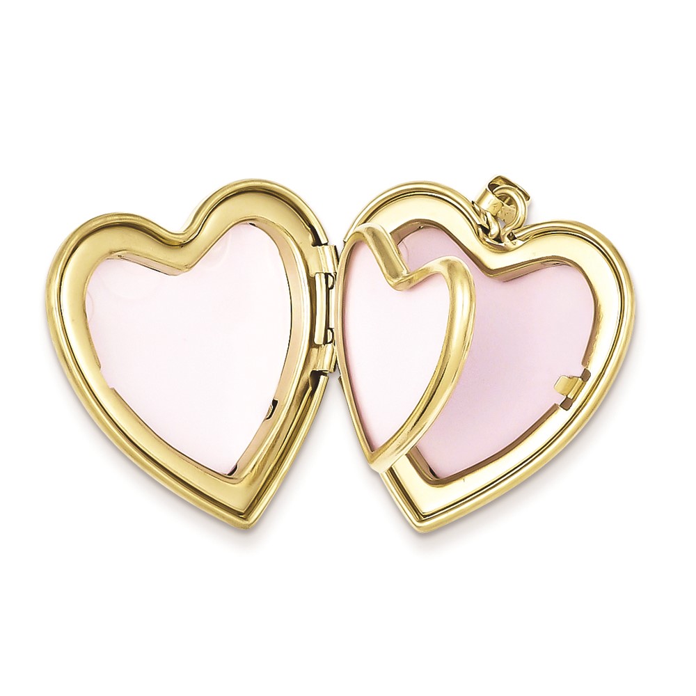1/20 Gold Filled Grandma 23mm Enameled Family Heart Locket (QLS118)