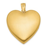 1/20 14K Gold-Filled Pink Enameled Floral with Grandma 4-photo 23mm Family Heart Locket view 3