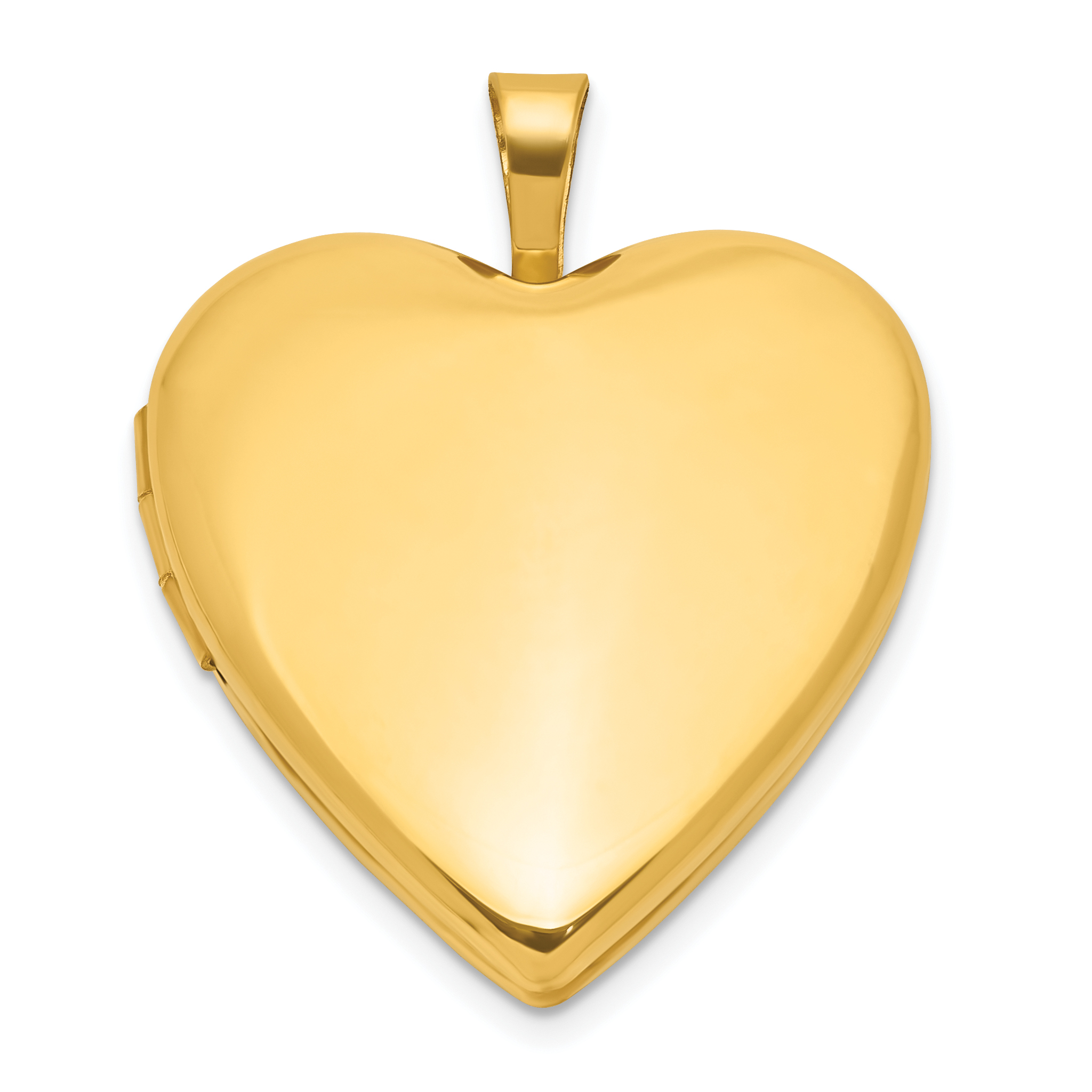 1/20 Gold Filled Polished and Satin 20mm Heart Locket (QLS1187)