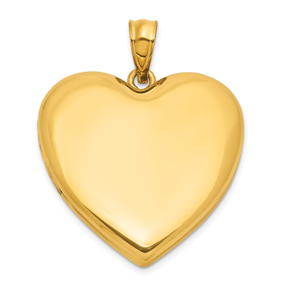 1/20 Gold Filled Polished and Satin 24mm Heart Locket (QLS1188)