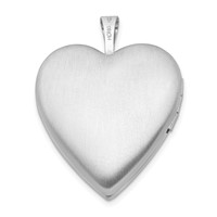 Sterling Silver Rhodium-plated 20mm Forever in My Heart Locket view 3