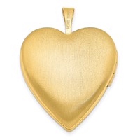 Sterling Silver Gold-plated Diamond Star Design 20mm Heart Locket view 3