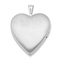 Sterling Silver Rhodium-plated Hands and Hearts 20mm Heart Locket view 3
