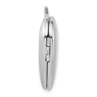 Sterling Silver & Gold-Plated Polished 20mm Lock Heart Locket view 2