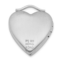 Sterling Silver & Gold-Plated Polished 20mm Lock Heart Locket view 3