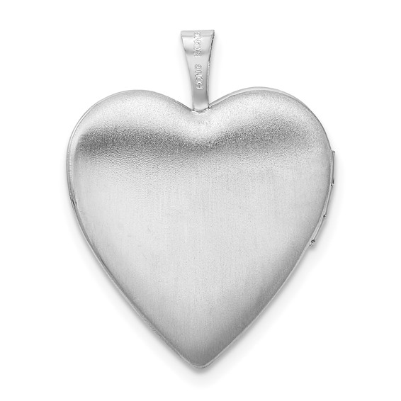 Sterling Silver Paw Print Heart Locket