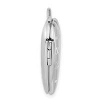 Sterling Silver Polished Believe in Love Heart Locket view 2