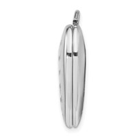 Sterling Silver Rhodium-plated Always on MY Mind Forever in MY Heart 24mm Heart Locket view 2