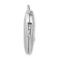 Sterling Silver Polished Diamond I Love You Heart Locket view 2