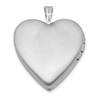 Sterling Silver Satin Enameled Mis Quince Butterfly Heart Locket view 3
